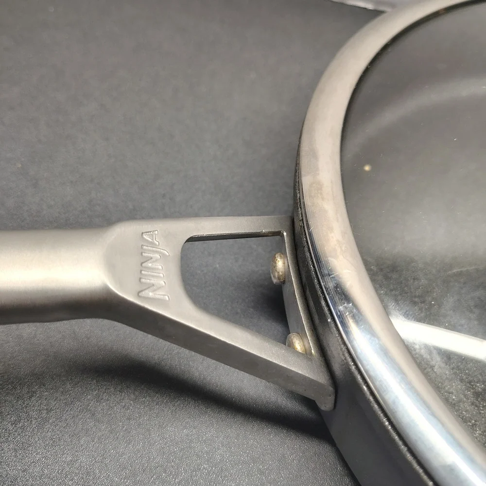 Ninja Foodi NeverStick Saute Pan Unisex 3QT Black Induction Cookware with Lid